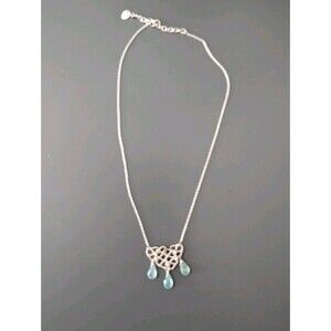 Sterling AV 925 Silver Necklace seaglass ? pendant